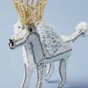 Anthropologie regal poodle beaded ornament NWT